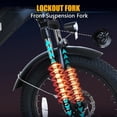 thumbnail image 6 of Totem Hauler Electric Bike for Adults, 20" Fat Tire Electric Bike, 750W Motor, 48V Battery, 15Ah, 7 Speeds, Suspension Fork, 6 of 7