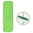 thumbnail image 3 of MYG Tampons de Vadrouille en Microfibre Réutilisables pour Swiffer Sweeper TG, Recharges de Tampons de Vadrouille Humide et Sèche Lavables en Machine, Tampons de Nettoyage Épais de 12mm pour Sols Stratifiés en Bois Dur, 45x15cm, Vert, Lot de 2, 3 of 10