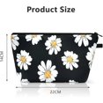 thumbnail image 1 of KAIYANG Bolsas de lona para cosméticos, 1 bolsa de artículos de tocador de gran capacidad, bolsa de maquillaje portátil, bolsa de artículos de tocador con cremallera, 1 of 4
