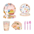 thumbnail image 3 of Juego De 24 Vajillas De Pascua Para Fiesta, Vajilla Para Baby Shower, Vacaciones De Primavera, 3 of 10