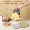 thumbnail image 1 of YAOMOBB Kitchen Pot Holder Round Silicone Pot Holder Non slip High Temperature Resistant Dishwasher Safe Heat Insulation Pad, 1 of 6
