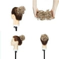 thumbnail image 2 of MY-LADY Synthetic Updo Messy Bun Hairpiece Wavy Curly Chignon Ponytail Thick Thin Hair Extensions Hair Wig(Black Brown Blonde Highlight), 2 of 8