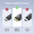 thumbnail image 5 of Cable USB C a USB 3.0 Micro B Ugreen 20103 Carga rápida de 1m, 5 of 5