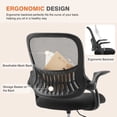 thumbnail image 3 of GIANNA 55-Inch Computer Desk & Mid-Back Swivel Office Chair Set for Office, Den, Home, Rustic Brown, 3 of 6