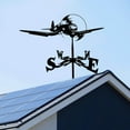 thumbnail image 3 of facefd Weather Vane Yard Wind Direction Indicator Kit Bracket Weathervane Tools iron Plane, 3 of 8