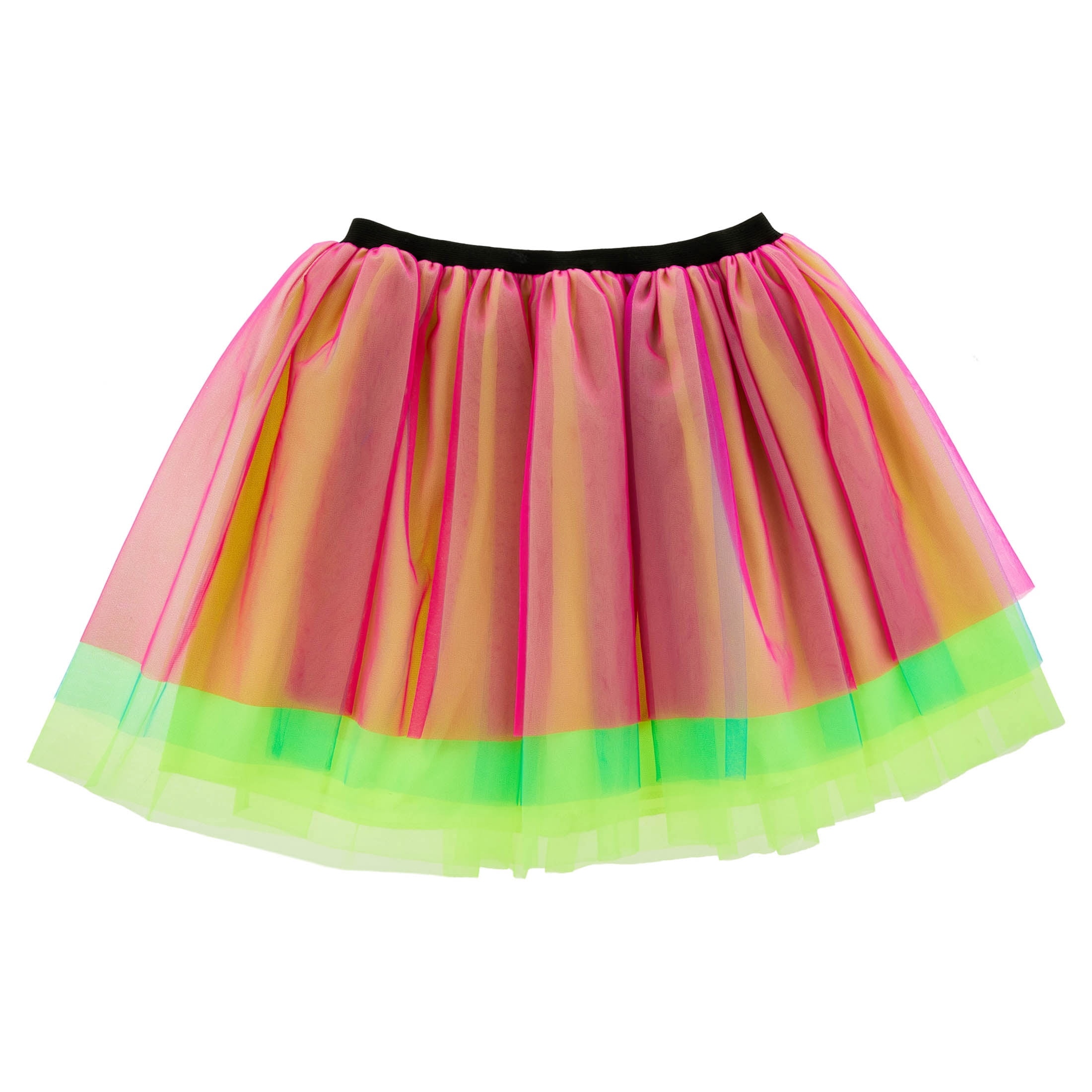 Neon Tutu Costume Accessory for Adults, Multicolor, S/M, Halloween by Way To Celebrate