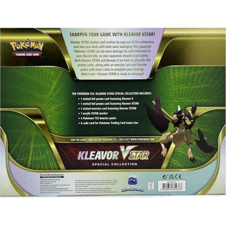 pokemon trading card game kleavor vstar premium collection box Pokémon TCG: Kleavor VSTAR Premium Collection