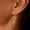 e1363, variant on Gold Dangle Earrings for Women, 14k Gold Plated Stacked Triple Hoop Illusion Earrings Cubic Zirconia Huggie Earrings for Women Trendy