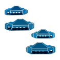 thumbnail image 3 of 4 Piezas de Protección de Amortiguador Baoblaze Repuestos Accesorios Kits de Actualizaciones 10208 Escala 1:10 Coche azul, 3 of 8