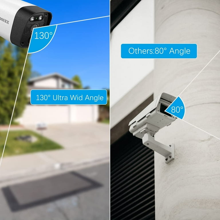 OOSSXX 5.5MP Security Camera System 8PcsOutdoor camera Security