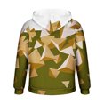 thumbnail image 5 of TFEOQRY Men's Hooded Sweatshirts Fashion Color Blocked Printed Pullover Long Sleeve Hooded Tops Sweatshirt Yellow, 5 of 6