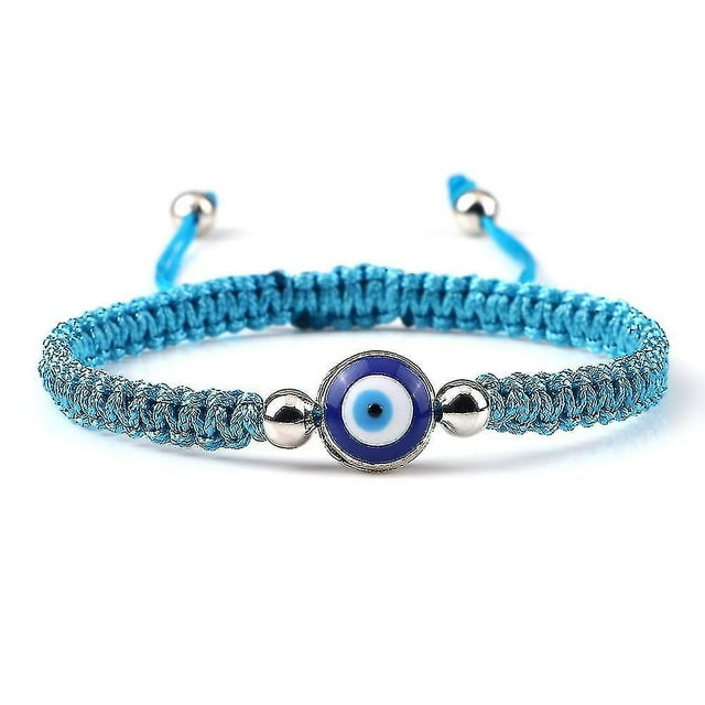Evil Eye Braided Bracelet Lucky Red Black Color Thread Couple Chain Handmade