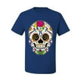 thumbnail image 2 of Wild Bobby Day Of The Dead Sugar Skull Pop Culture Men Graphic Tee, Royal, 4X-Large, 2 of 5