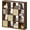 Classic Oak, variant on Bookshelf with Storage Bins, 6 Cube Storage Organizer, Modern Wood Bookcase, Multifunctional Display Shelf for Living Room (Matte Black, 6 Cube)