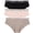 (1) Black (1) Light Pink (1) Neutral, variant on Calvin Klein Women's Hipster Underwear, 3-pack US, Alpha, Medium, Regular, Regular, Multi Blue