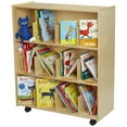 thumbnail image 6 of Childcraft Mobile Open Shelving Unit for Classrooms, Adjustable Dividers, Wooden, 35-1/4 x 14-1/4 x 42 Inches, 6 of 10