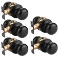 thumbnail image 1 of Matte Door Knob Passage Function Passage Door Knob for Hall and Closet Door Lockset NonLocking Round Ball Doorknob Colonial Style Door Handle Knob Left and Right Open, 1 of 6