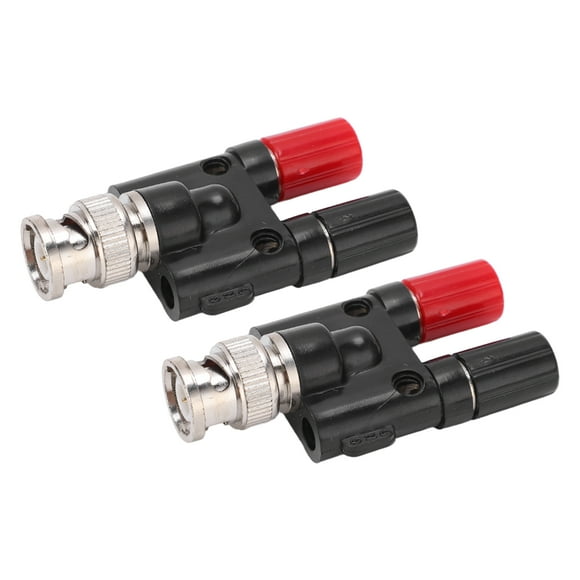 BNC To Binding Post Splitter, High Accuracy Strong Connection BNC Male To Banana Female Connector For Industrial Equipment