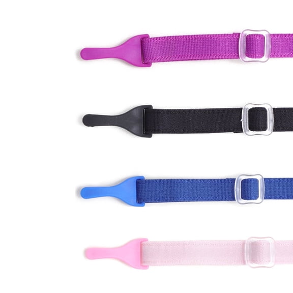 HBMYN 4 Pcs Glasses Strap,Elastic Adjustable Eyeglasses Strap,Clip-On for Kids,Multicolor