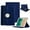 Dark Blue, variant on KIQ iPad 10.2 9th Case PU Leather Cover Multiple-Angle Stand for Apple iPad 10.2 9th 8th 7th Gen 2021 2020 2019 [Green]