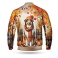 thumbnail image 2 of Happy Thanksgiving Miniature American Shepherd Give Thanks Fall Beanie Scarf Welcome All Over Print 3D Baseball Jacket MAS Dog Lover Gifts Bomber Jacket Softball - 00020, 2 of 6