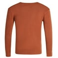 thumbnail image 3 of HomeGardon Sweaters for Men Fashiom Solid Color Intensification Warm V-Neck Shirt Sweater Blouse,M-XXXL, 3 of 3