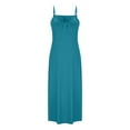 thumbnail image 6 of Lenago Maxi Dresses for Women Summer Casual V-Neck Camis Sleeveless Solid Color Beach Sundresses Boho Dresses Summer Beach Vacation Holiday Comfy Dresses S-XXXL, 6 of 7