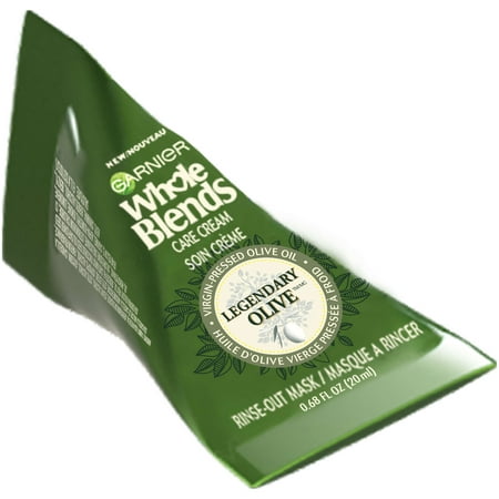 (4 Pack) Garnier Whole Blends Care Cream Hair Mask Legendary Olive 0.68 FL
