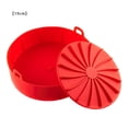 thumbnail image 1 of Billuyoard Freidora de aire Hi.FANCY, olla de silicona 2 en 1 para hornear en el hogar, cesta para freidora de aire con base extraíble Herramientas y accesorios para hornear Rojo L (19 CM), 1 of 6