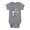 ATHLETIC HEATHER, variant on - Snoopy and Woodstock Flag - Infant One Piece