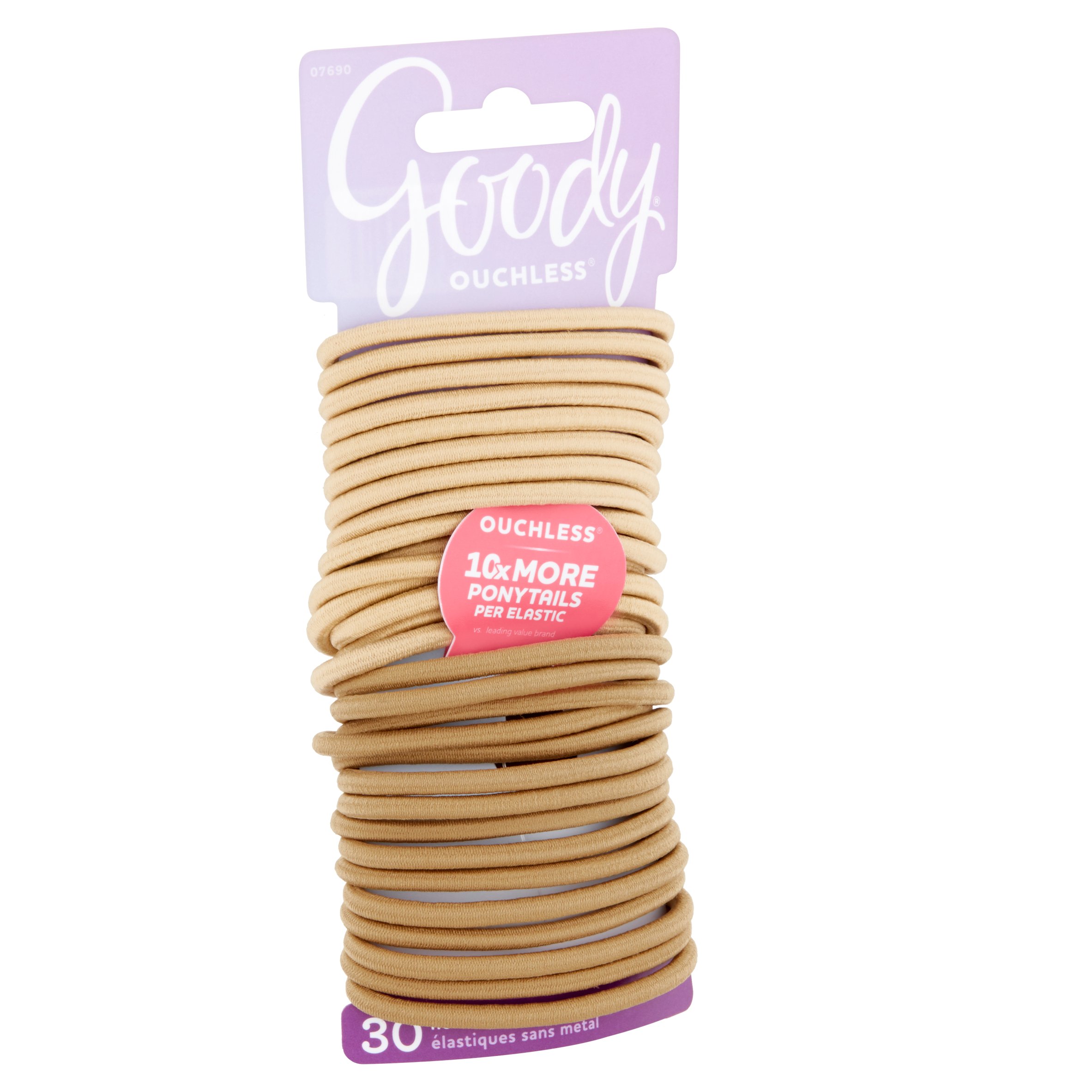 2 Pack Goody Ouchless Elastics Blonde 30 Count Walmart Com
