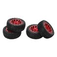 thumbnail image 1 of Pneus en Caoutchouc de 12mm, Conduisant des Pneus de Roue de Rembourrage Fort RC 4pcs / Résistance à l'Usure de Jeu pour les Voitures de Course sur Route Rouge, 1 of 8