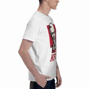 Kfc Logo Men'S Basic Short Sleeve T-Shirt Fashionable White X-Large