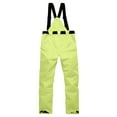 thumbnail image 3 of Miluxas Men's Skiing Pants Waterproof Windproof Fleece Lined Hiking Cargo Insulated Pants Winter Warm Snow Pants Green 6(M), 3 of 8