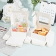 thumbnail image 4 of Cajas para pasteles ensambladas de 22 piezas, cuadradas de 3,4 pulgadas, de papel blanco, para panadería, con ventana de PVC, cajas de cartón para regalo, para galletas, pasteles pequeños y muffins., 4 of 5