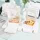 thumbnail image 4 of Cajas para pasteles ensambladas de 22 piezas, cuadradas de 3,4 pulgadas, de papel blanco, para panadería, con ventana de PVC, cajas de cartón para regalo, para galletas, pasteles pequeños y muffins., 4 of 5