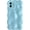 Blue, variant on for iPhone 12 Case,Water Ripple Wave Meteorite Bubble Chrome Plating Electroplated Candy Phone Case (Silver)