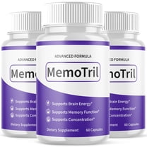 MemoTril Advanced Formula Brain Support Pills Maximum Strength Supplement 180 Capsules