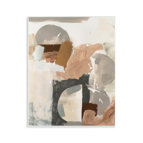 Stupell Industries Expressive Desert Abstract Abstract Painting Unframed Art Print Wall Art, 11 x 14