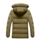 thumbnail image 4 of Puntoco Chaqueta De Algodón Informal Con Capucha Y Manga Larga Con Bolsillo Y Cremallera, Resistente Al Viento, Cálida, De Terciopelo Grueso Y De Color Sólido Para Hombre, 4 of 4