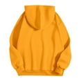 thumbnail image 5 of Flixy Sweat à Capuche Grande Taille pour Femmes, Imprimé Citrouille, Manches Longues, Noir, Automne, Rouge Brique m, 5 of 5