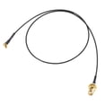 thumbnail image 1 of Cable coaxial RF1.37 MMCX macho en ángulo recto a RP-SMA hembra, antena pigtail, conector coaxial, 20 pulgadas, 1 of 3