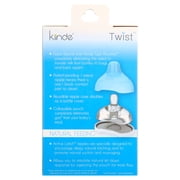 Kiinde Twist Active Latch Nipples - Medium Flow (2 Pack)