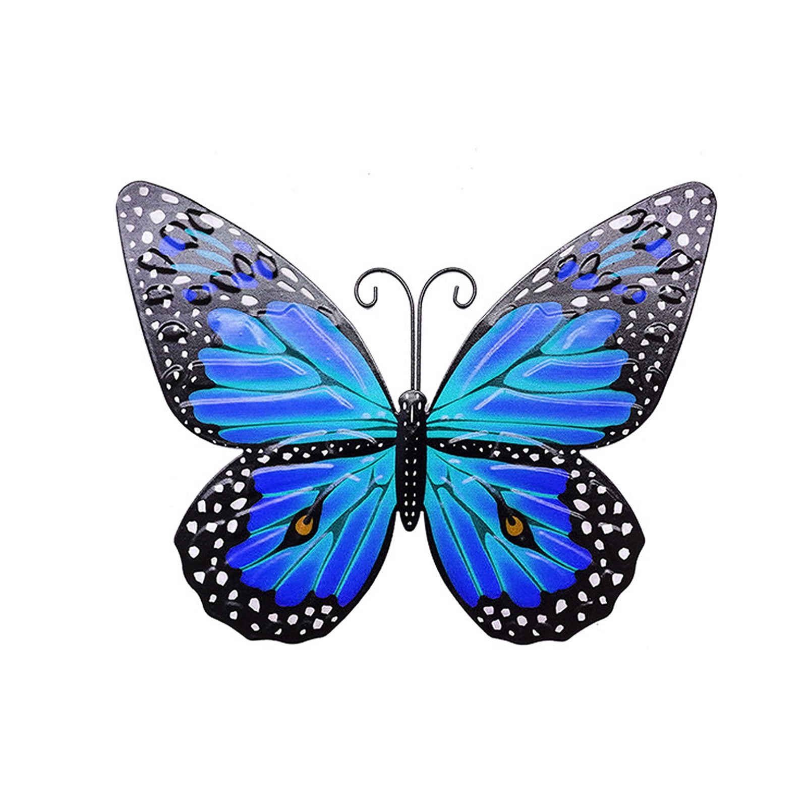 Iron Butterfly Wall OrnamentsWall art Deco Double wing butterfly