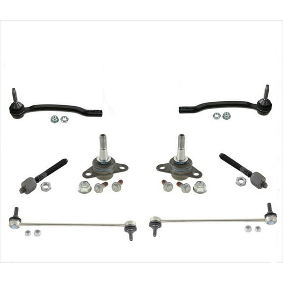 8 PC Kit with Inner Outer Tie Rods Ball Joints & Sway Bar Links 03-13 Volvo XC90