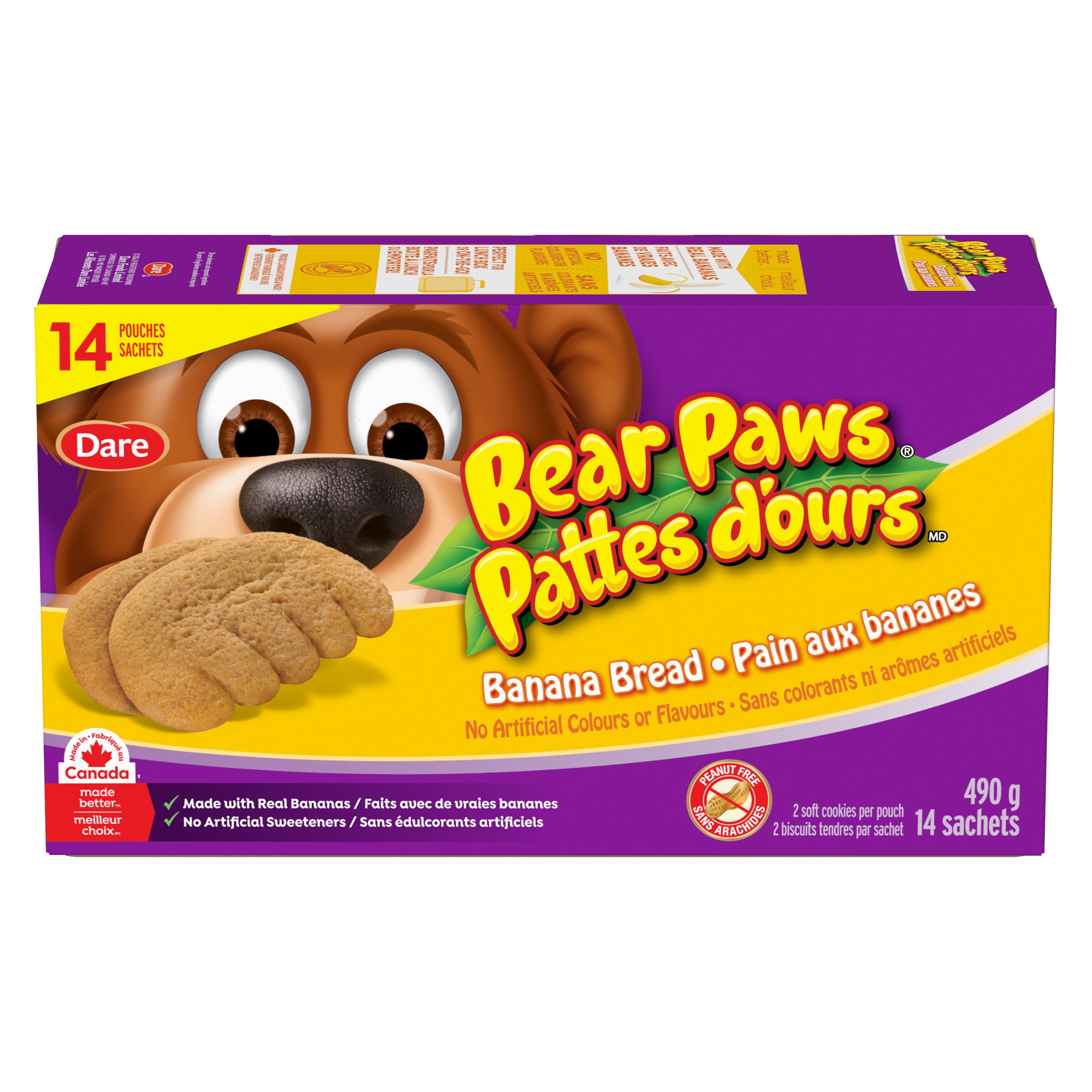 Bear Paws Banana Bread Cookies