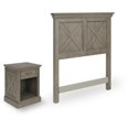 thumbnail image 1 of Homestyles 5525-4015 Marcheur Twin Taille Tête de Lit & Table de Chevet&44; Gris, 1 of 1