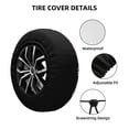 thumbnail image 3 of Kdxio Spare Tire Cover for RV Trailer, Waterproof Wheel Cover,Camper Spare Tire Cover Fit for Rv SUV Truck Travel Trailer -Autumn Fox Owl, 3 of 8