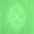 thumbnail image 1 of Ahgly Company Indoor Square Oriental Emerald Green Industrial Area Rugs, 8' Square, 1 of 4
