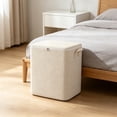 thumbnail image 5 of Lzobxe Large Capacity Cube Storage Organizer with Zippered Lid and Handles, Fabric Foldable Clothes Storage Bins for Bed Sheets, Pillows and Toys, 5 of 7